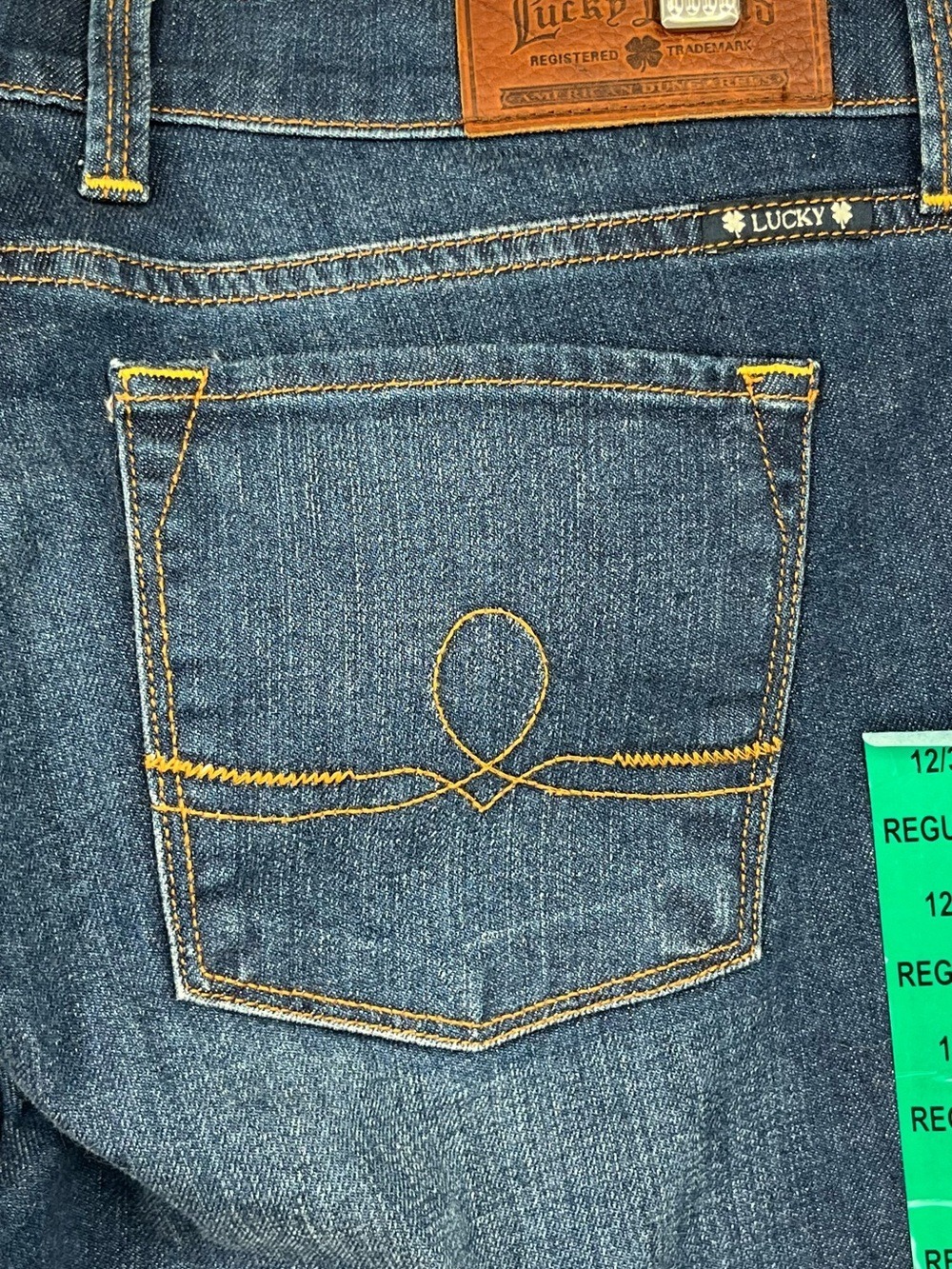 Lucky Brand Sofia Dark Blue Boot Cut Jeans sz 12/31 reg. NWT - Picture 7 of 14